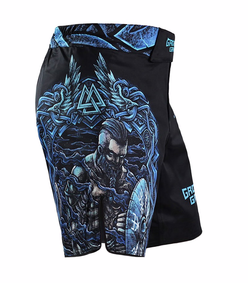 GROUNDGAME vikings MMA FIGHTSHORTS - BLACK